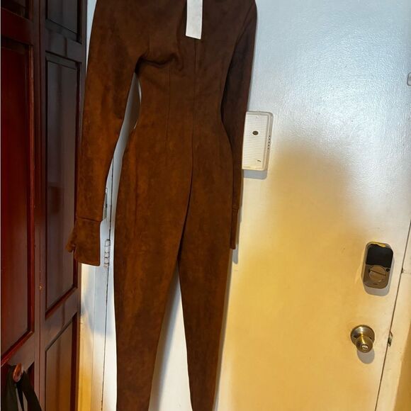 So real jumpsuit cutout onepiece catsuit jumper romper open cutout stomach new - Picture 7 of 7